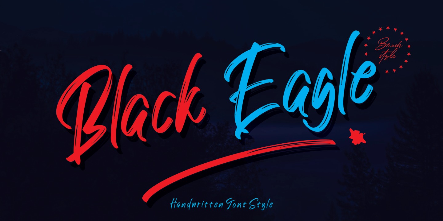 Ejemplo de fuente Black Eagle